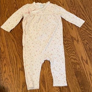 Ralph Lauren pink floral onesie with bow tie